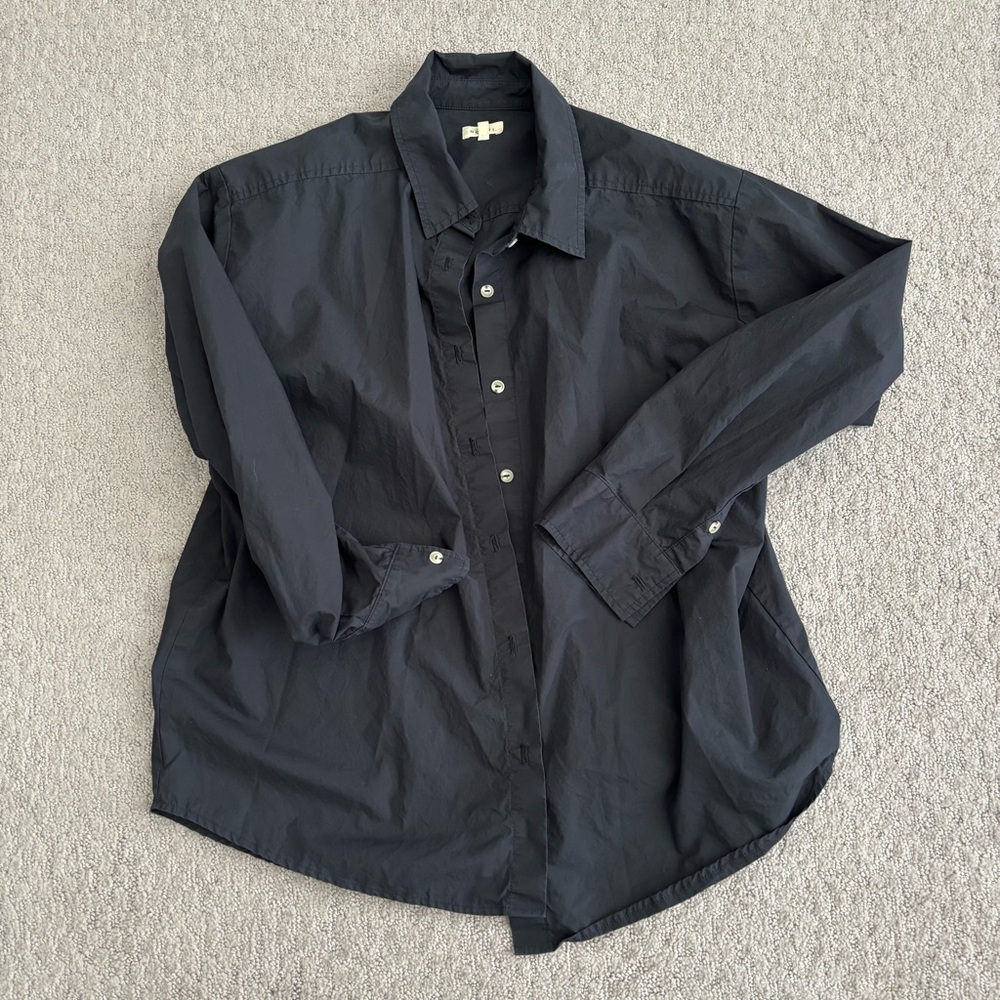 Donni The Pop Shirt in Black - Size M